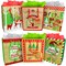 Big Mo's Toys Gift Bags - Holiday Paper Gift And Goody Bag With Christmas Glitter Designs - 6 Pack